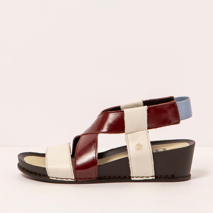 Sandalias 1944 MULTI CREAM-BURDEOS/ I IMAGINE color Cream-burdeos