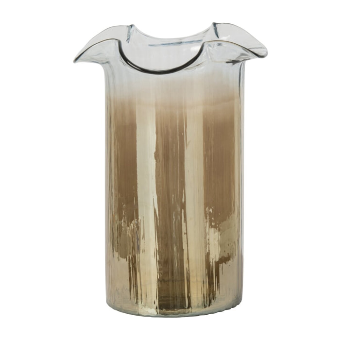 J-Line vase Smoked - verre - rouille/transparent - medium
