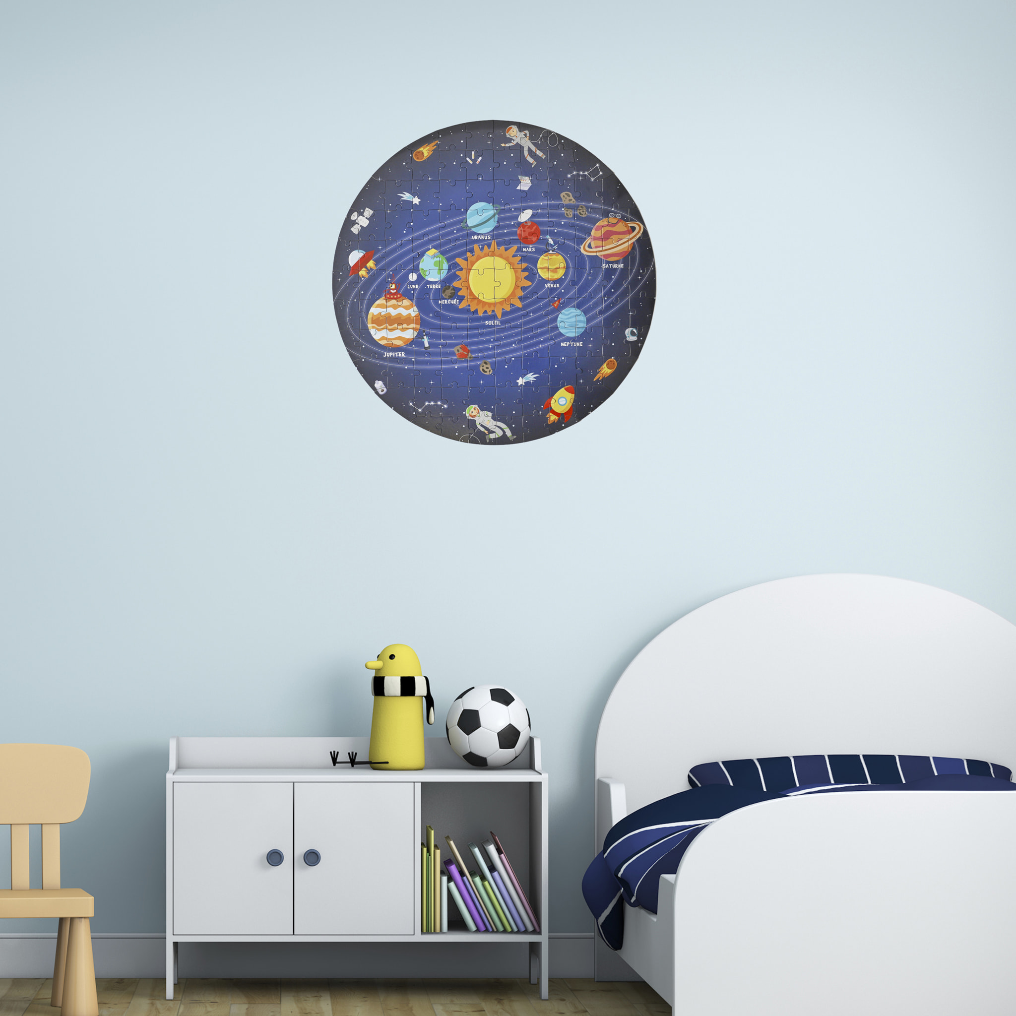 PUZZLE ROND SYSTEME SOLAIRE 100 PIECES