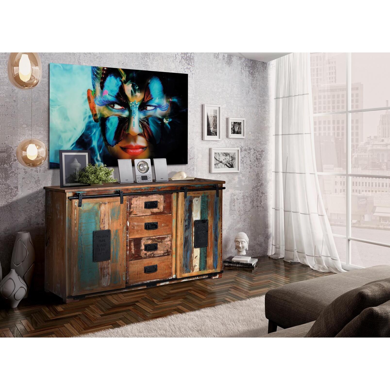 Aparador - Madera reciclada - 81x150x38cm