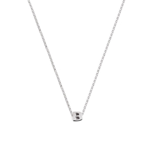 Collana Personalized Single Letter in Argento
