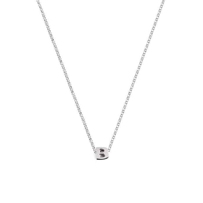 Collana Personalized Single Letter in Argento