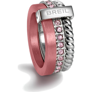 Anello Breil rose in acciaio