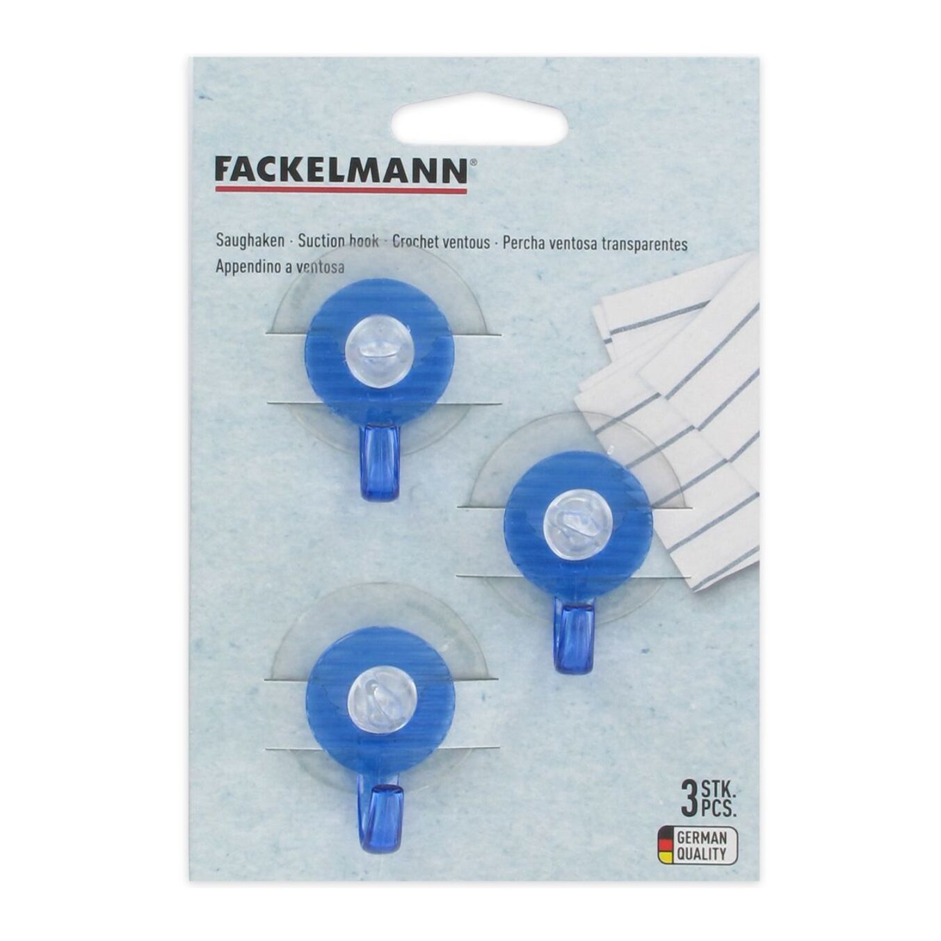 Ensemble de 6 crochets à ventouse Fackelmann Tecno