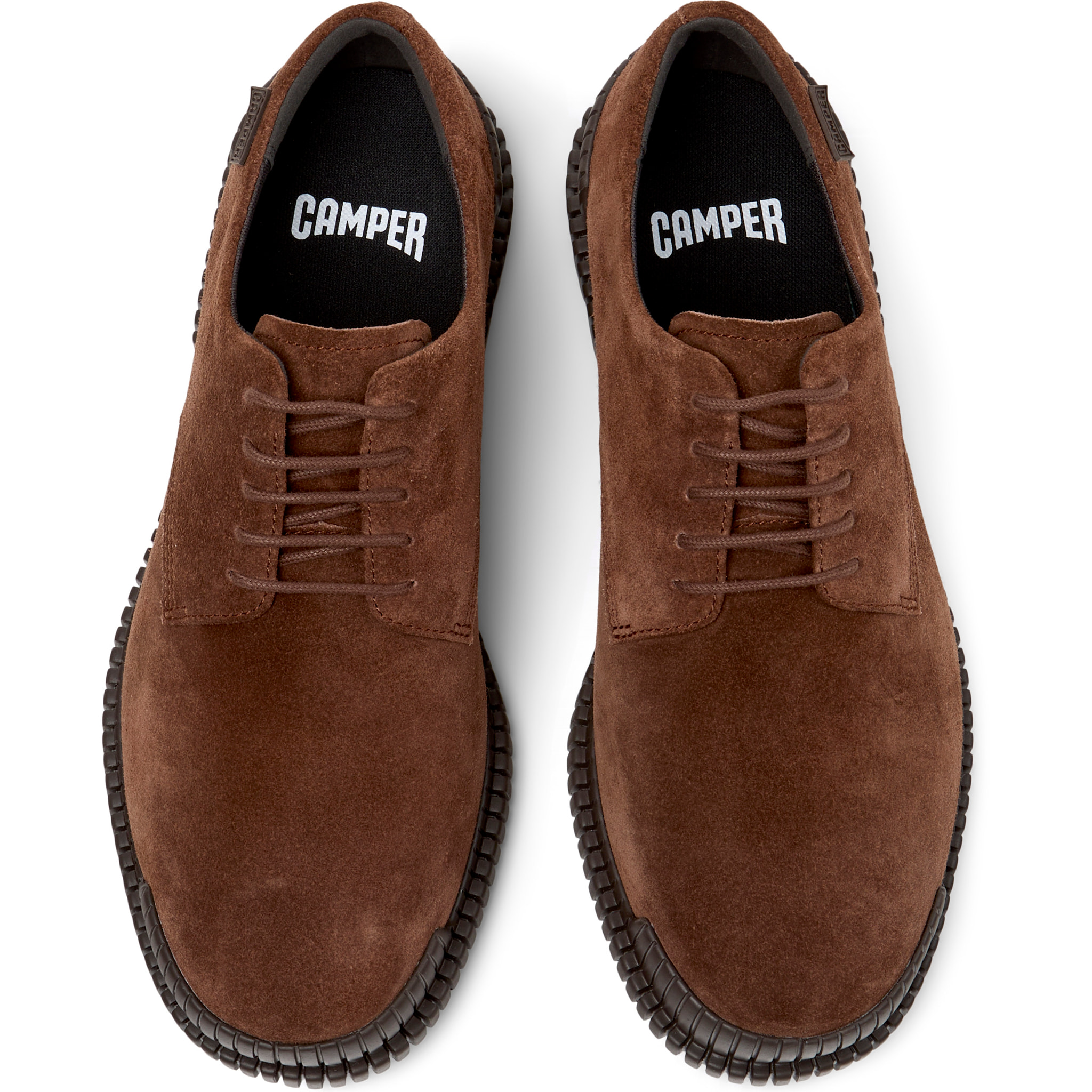 Scarpe stringate - CAMPER Pix - Marrone - Pelle scamosciata