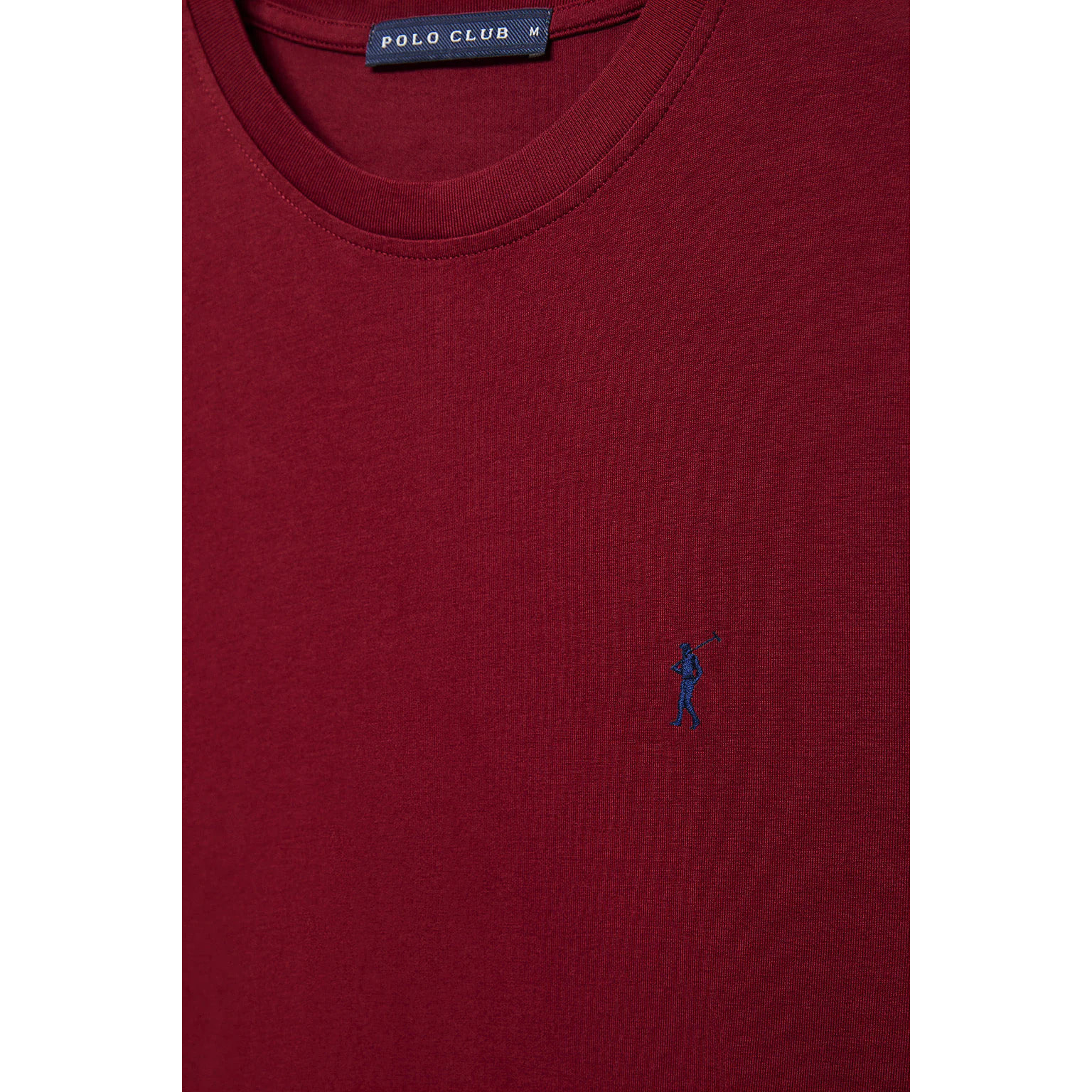 Maglietta basic granata a maniche lunghe con logo Rigby Go
