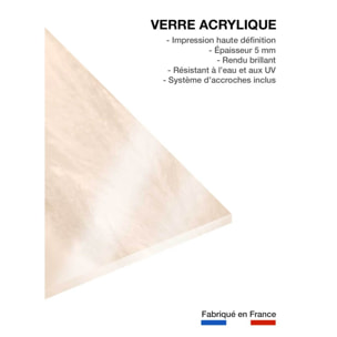 Tableau scandi fleurs de roseaux Tableau plexiglas