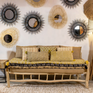 Coussin en coton beige 40cm ADYAR