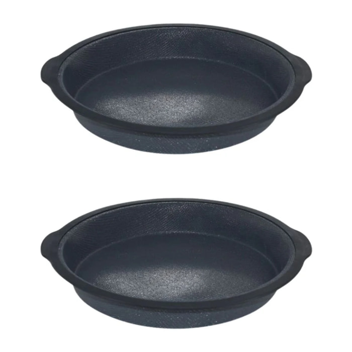 Lot de 2 moules à gâteaux 25/25 cm en silicone fibre de verre Silicone fibre de verre Silicone fibre de verre Zenker  Silicone fibre de verre