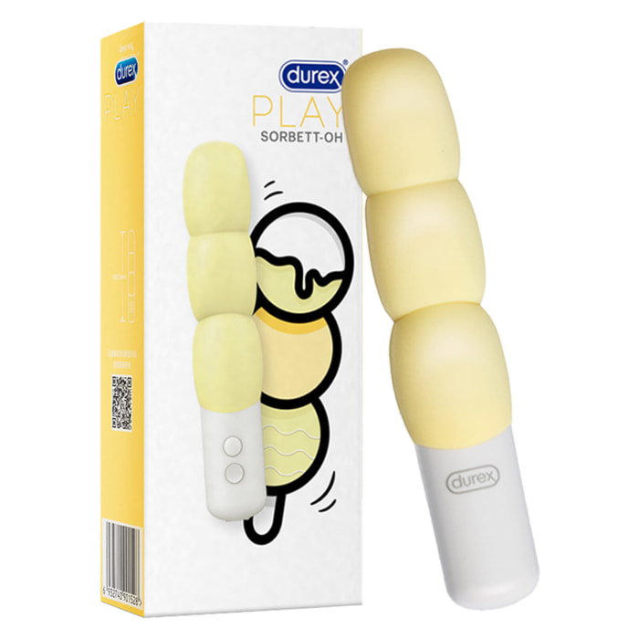 Durex Play Sorbett-Oh Vibratore in Silicone Massaggiatore Personale con Ricarica USB - Stimolatore Femminile