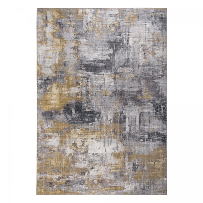 Tapis salon et chambre tissé motif faux uni GIKU