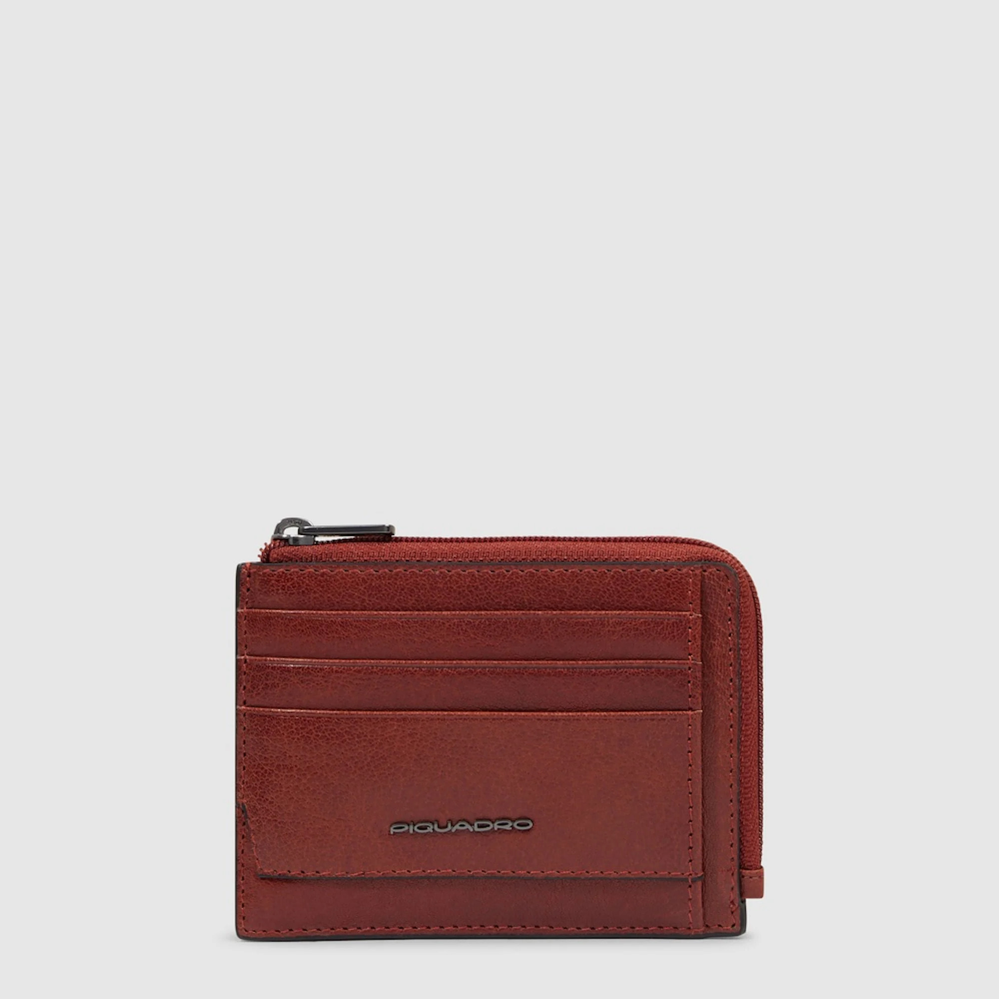 Piquadro Portamonete in pelle con porta documenti e carte di credito con protezione RFID