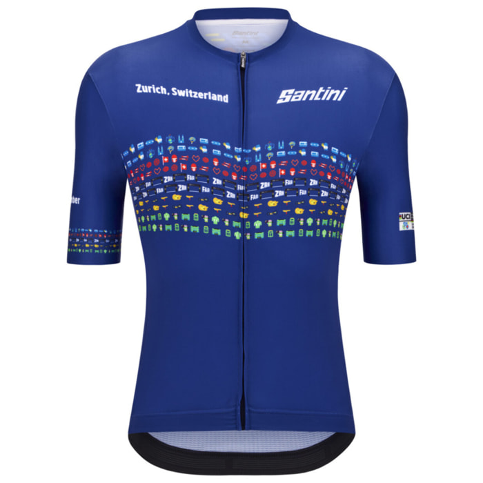 2024 Uci Road And Para-Cycling Road World Championships - Maglia Unisex Zurigo - Blu Nautica - Unisex