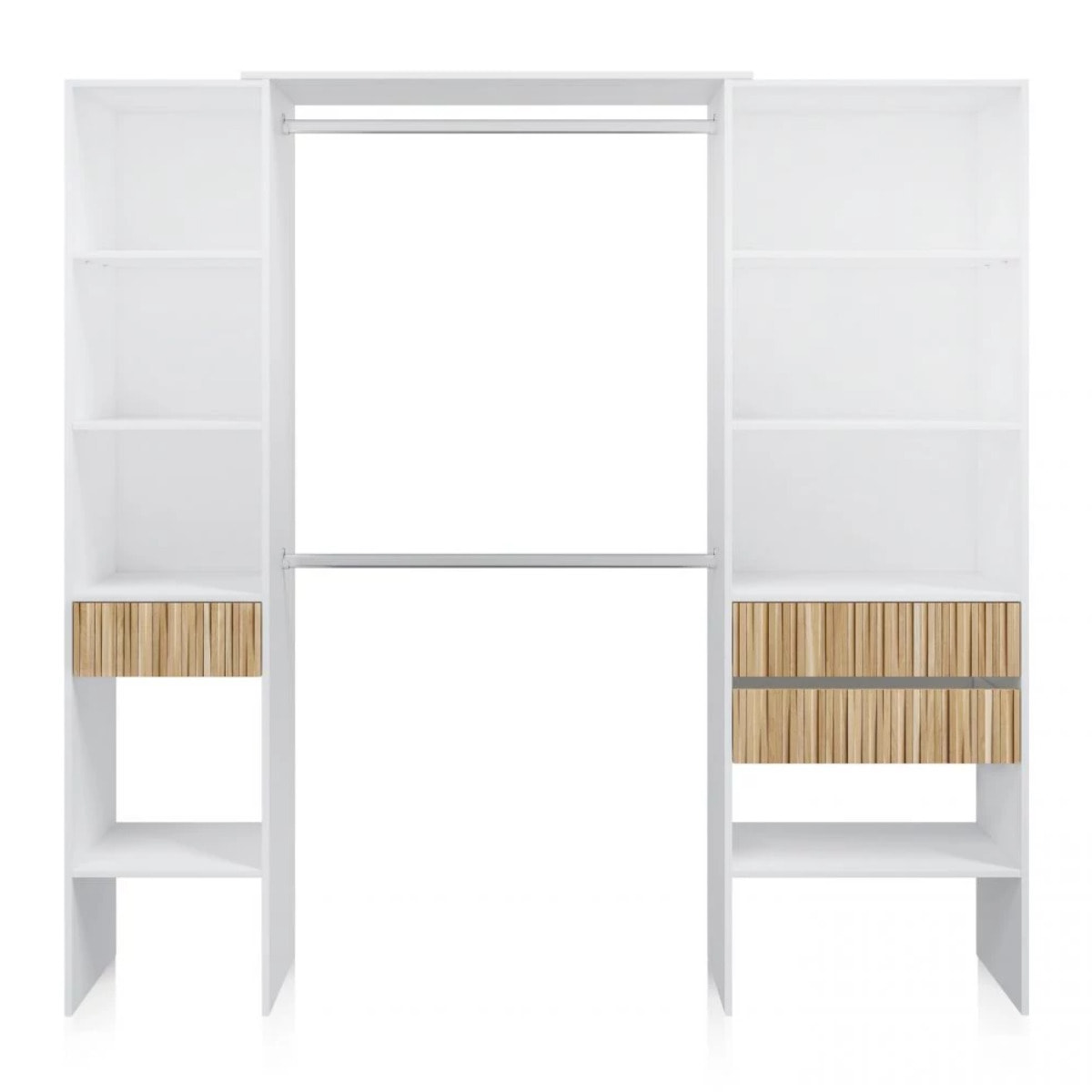 Armario vestidor Nitza Blanco Artik (Blanco Mate) - Natur