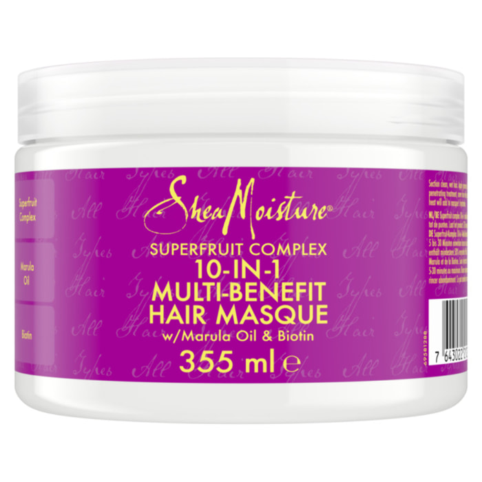 Masque Shea Moisture Superfruits Hydratant Complexe de Superfruits 10en1 (355ml)