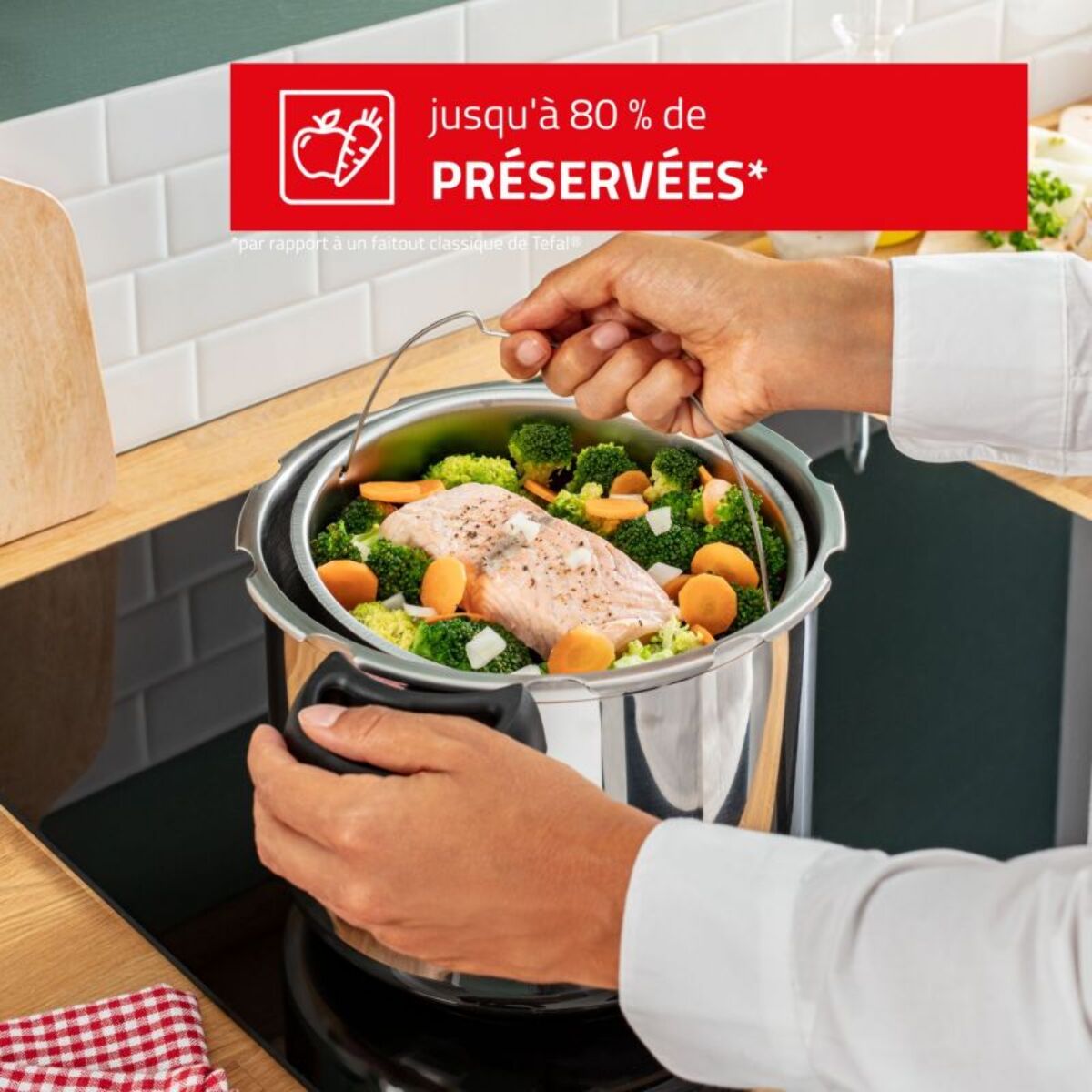 Autocuiseur SEB Clipso minut 4 Saisons 7.5L Vert Moringa