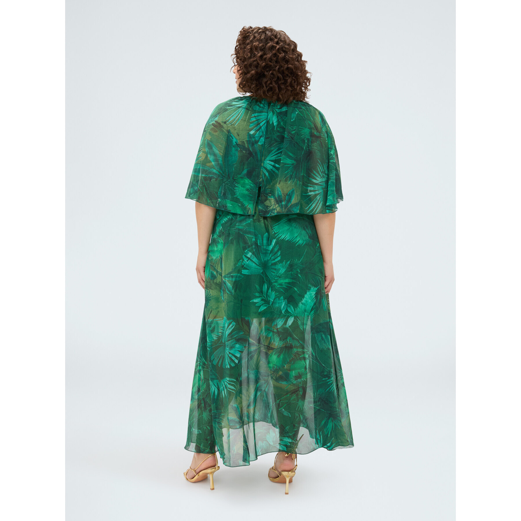 Fiorella Rubino - Vestito lungo Dream stampa tropical - Verde