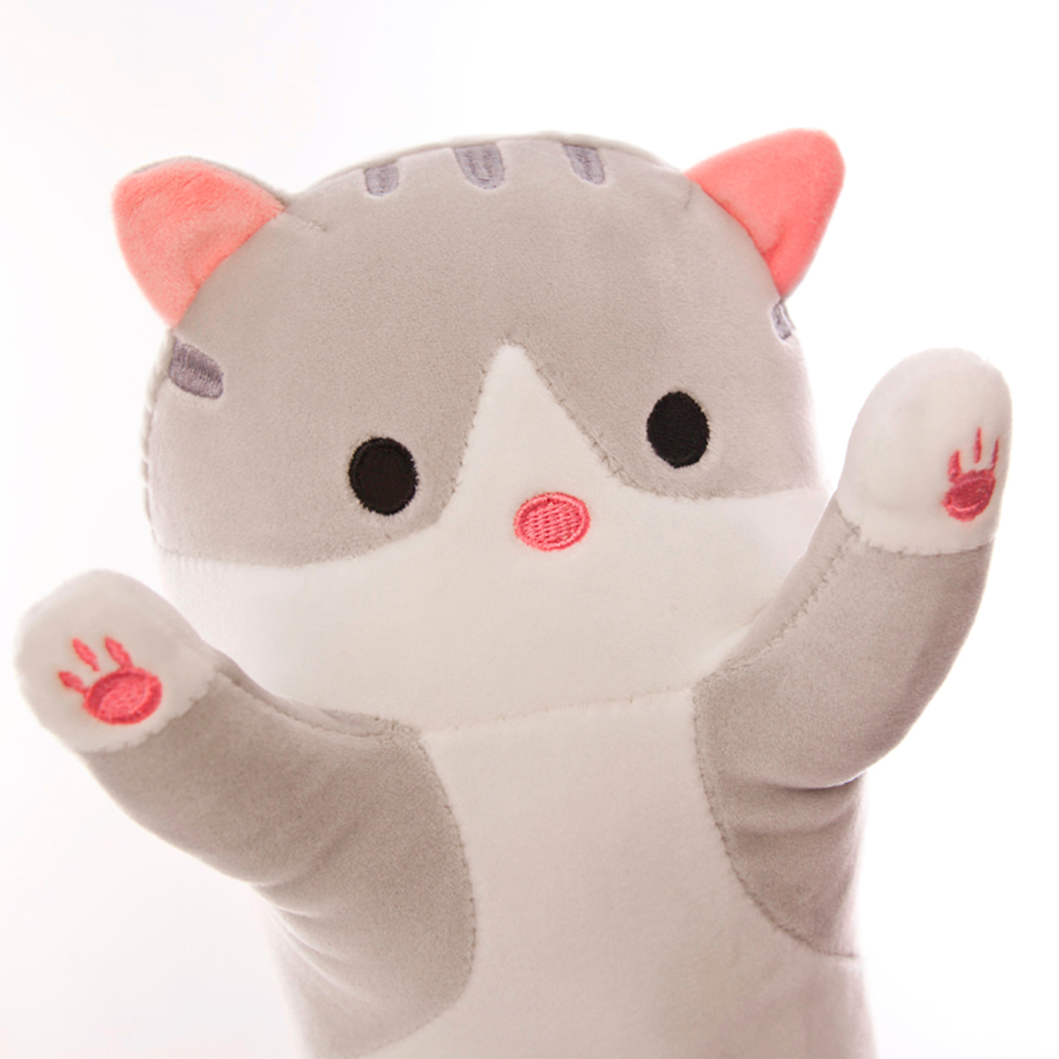 Cuscino extra morbido e soffice design gattino. 90 cm.