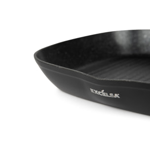 Padella grill 28x28 cm Excelsa – Ecoenergy, Alluminio Nero