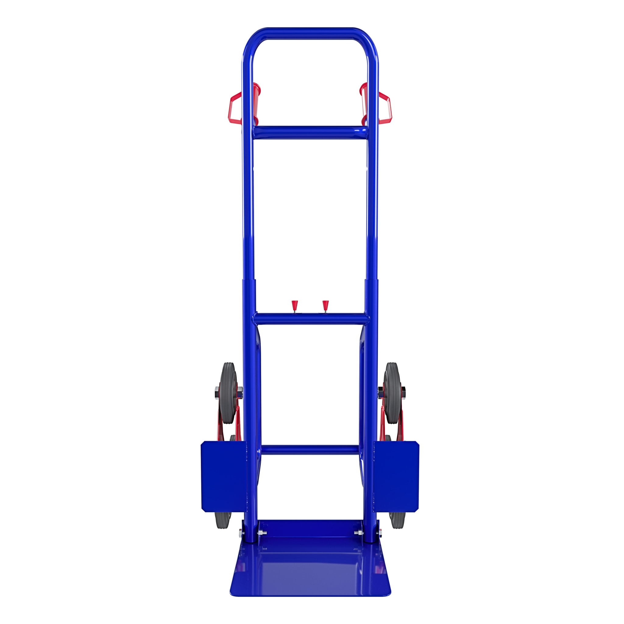 Carrello A Mano Montascale Portapacchi Portata Max 200 Kg Carrellino Pieghevole Acciaio Tubolare Ruote In Gomma Trasporto Pacchi 112 x 61 x 44 Cm Blu