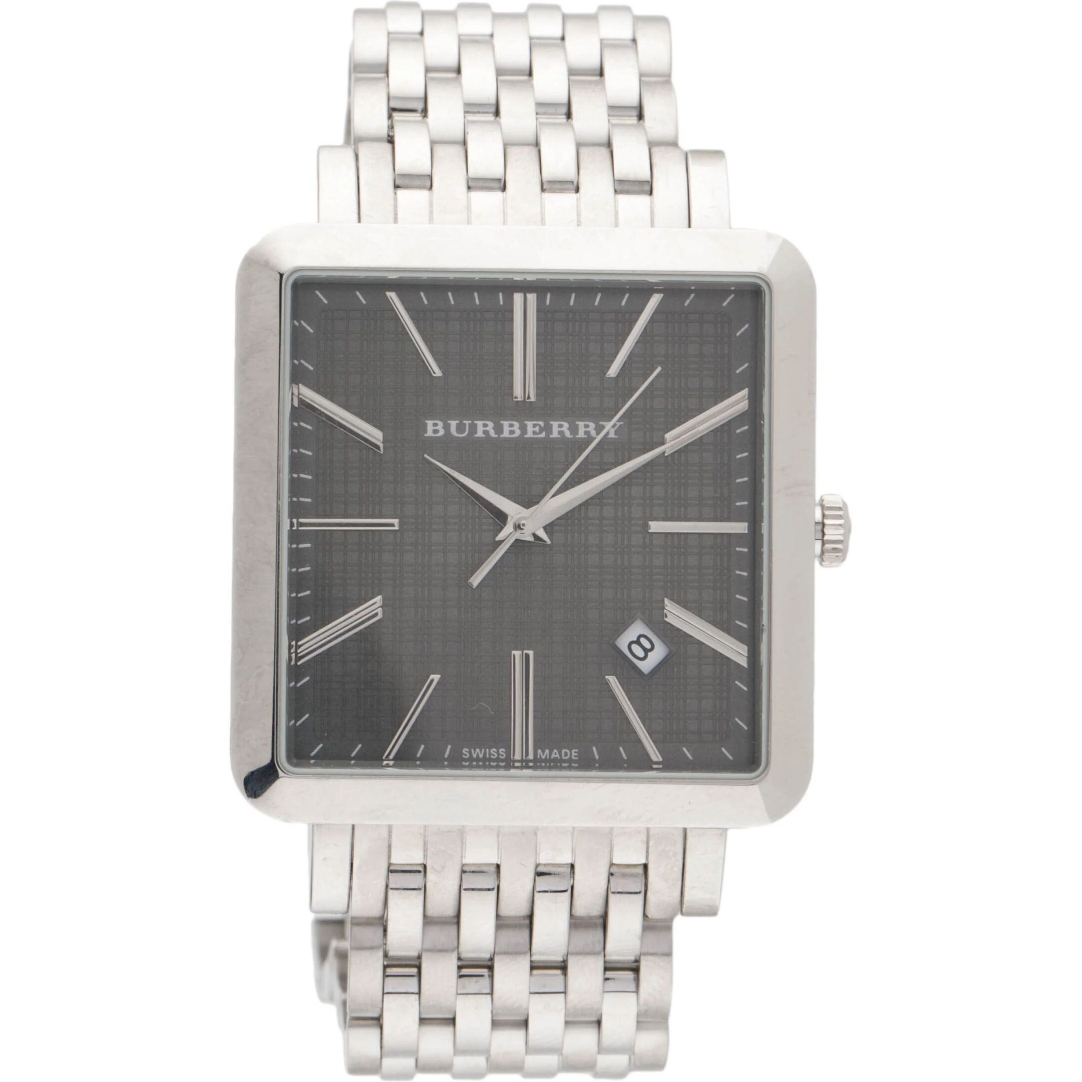 Reloj Burberry BU1711 Hombre Analogico Cuarzo con Correa de Acero inoxidable