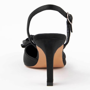 Zapato De Tacón - Negro - Altura: 6 Cm