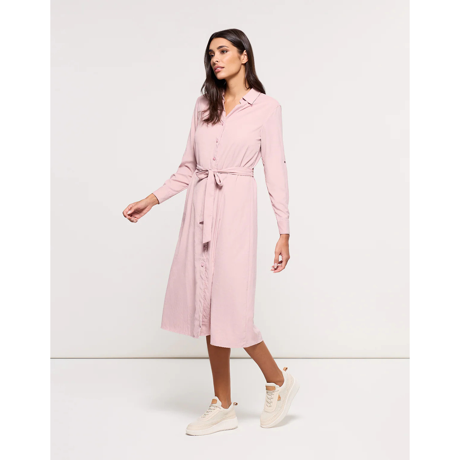 Vestido Midi Rosa Palo - Veronico
