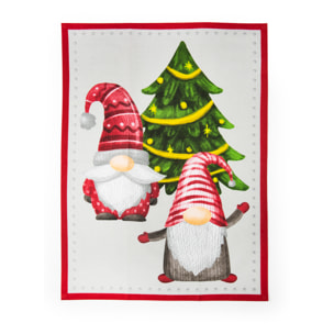 Set canovaccio con presina e guanto da cucina Excelsa – Gnomo Friends, Cotone Multicolore