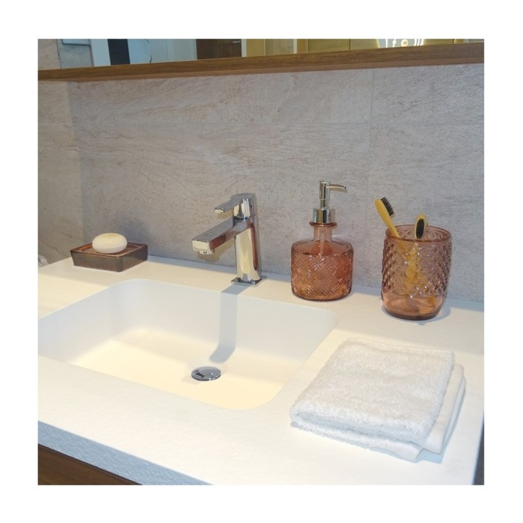 Distributeur de savon verre recyclé CARMINA Terracotta Spirella