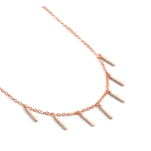 Collar Rambol acabado oro rosa 18k