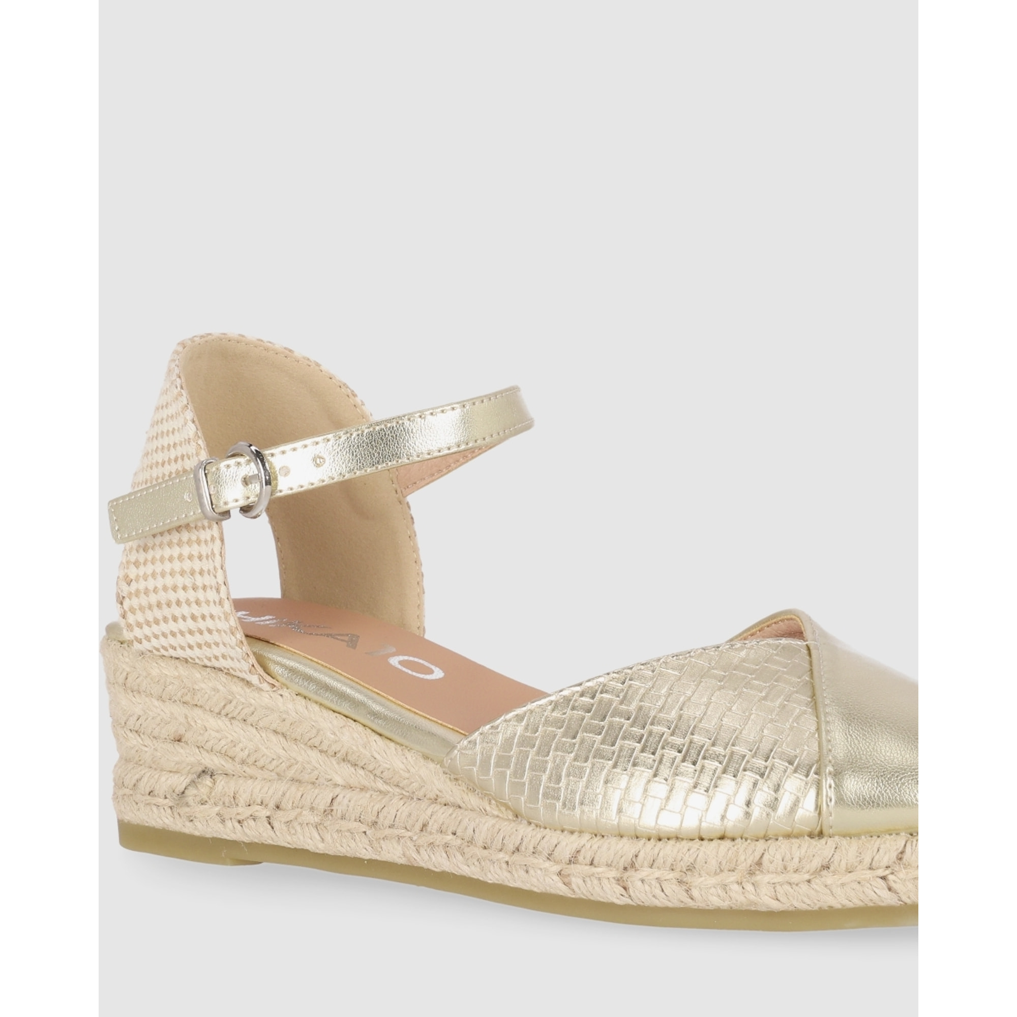 Sandalias - Oro - Tacón: 5 cm