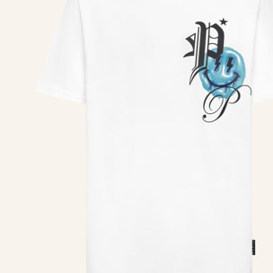 PHILIPP PLEIN Camiseta de cuello redondo y manga corta SMILE