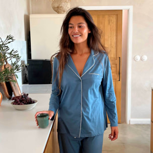 Veste de pyjama en jersey de coton, CAMILLE