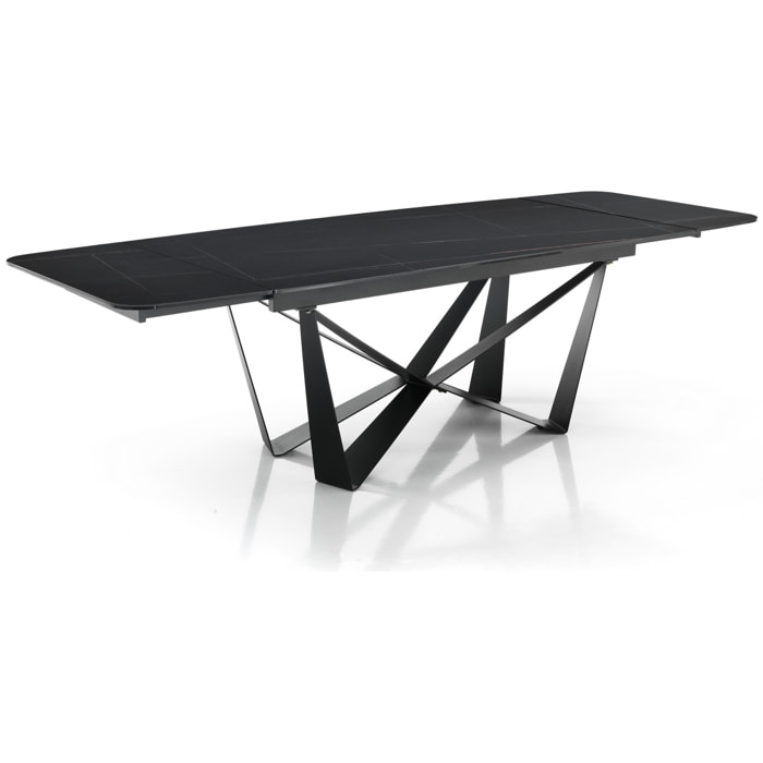 Tomasucci table extensible GRAM MATT BLACK MARBLE Multicolore