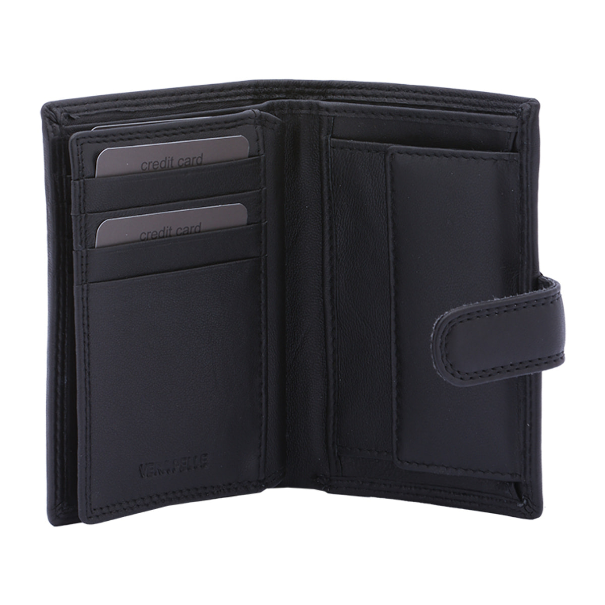 Portafoglio  da uomo In Vera pelle Made in Italy 13x9x2,5 cm