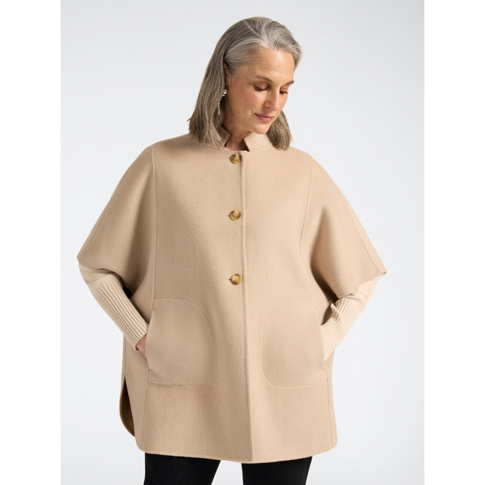 Elena Mirò - Cappa in double misto lana - Beige