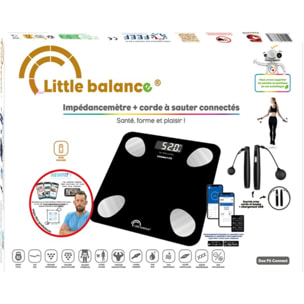 Pèse personne connecté LITTLE BALANCE Kit Duo Connect Fit