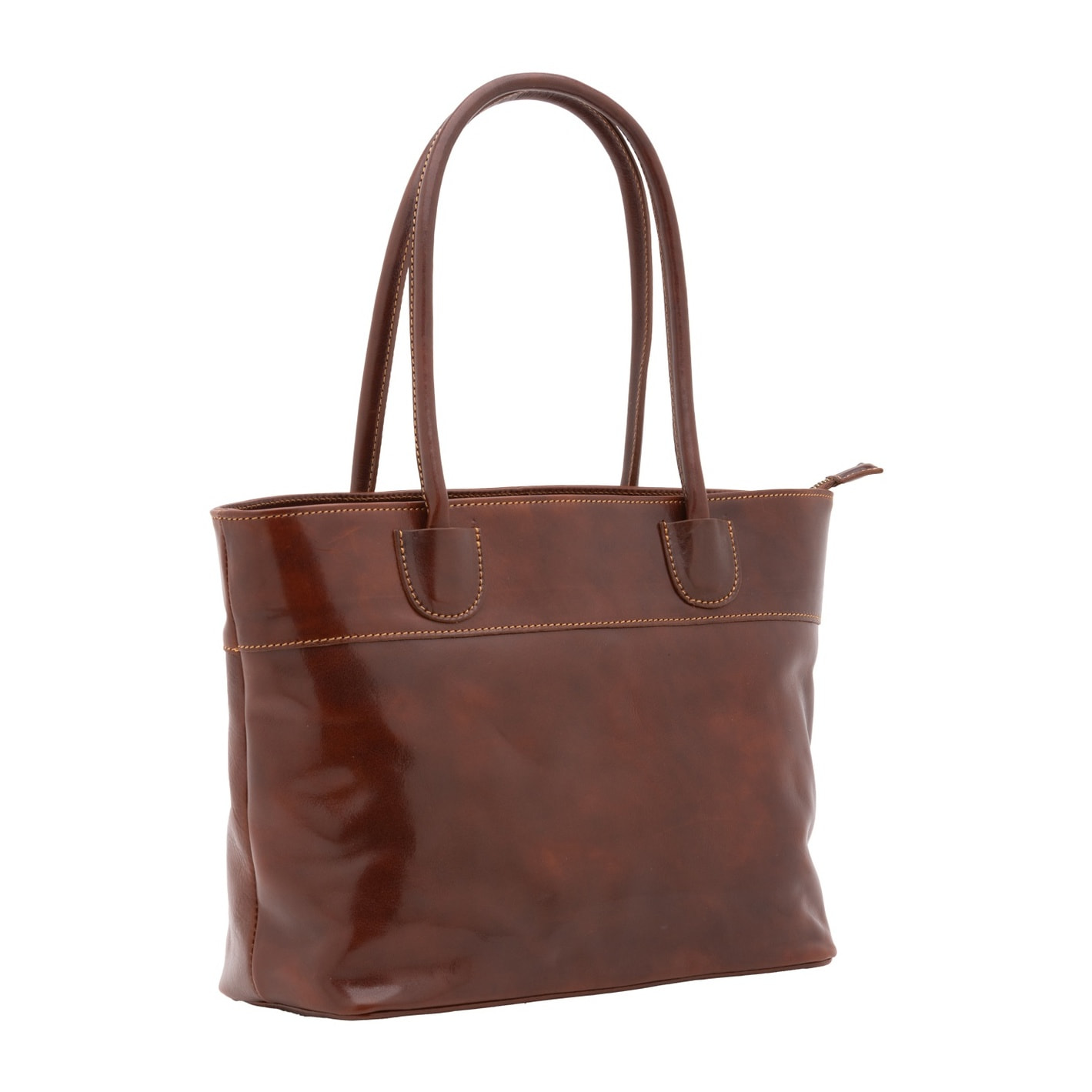 Borsa a tracolla da uomo in vera pelle - Modello False - 100% pelle - 40.0 x 27.0 x 14.0 cm