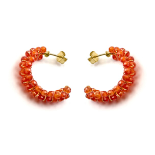 Pendientes Siran acabado oro amarillo 18k