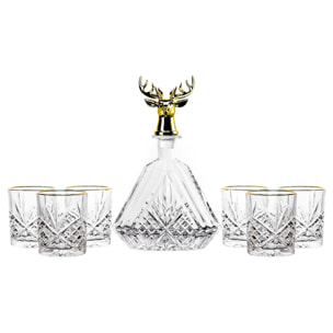 Set 7 Piezas Whisky Cristal 630 Ml