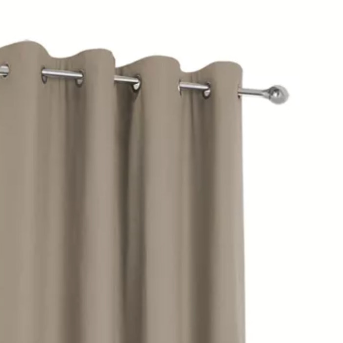 Rideau polyester isolant lin