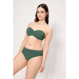 Top bikini bandeau Verde