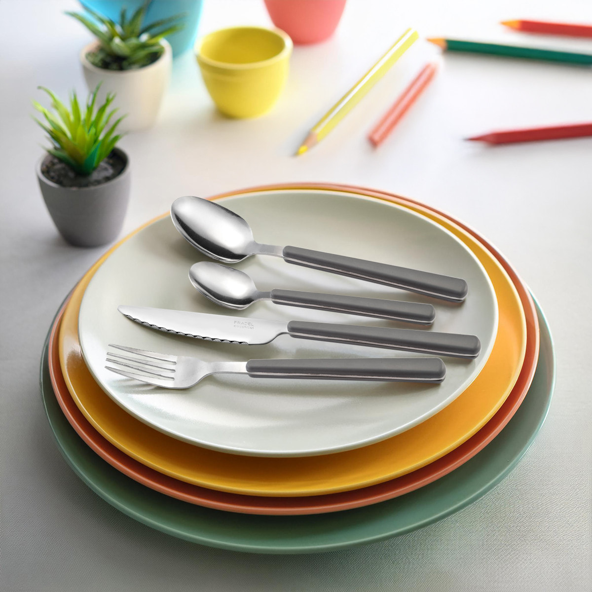 Tonus Gris - Ménagère 48 pièces