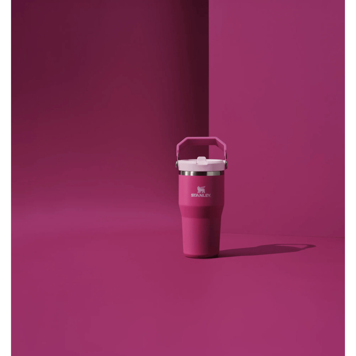 Botella de agua Isotermica Con Pajita - 0,59L - ICEFLOW™ FLIP STRAW 2.0 TUMBLER - Violet Blossom