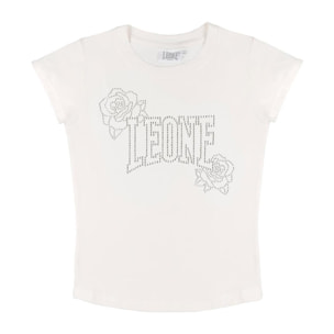 T-shirt da bambina a manica corta Leone 1947 Nature