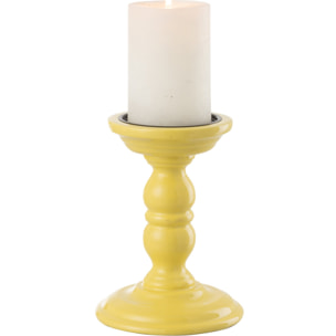 J-Line chandelier Haltère - bois - jaune