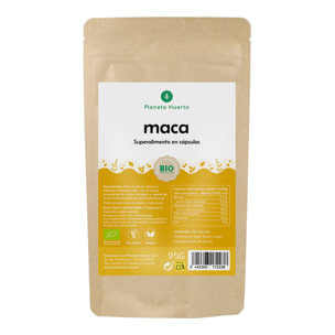 PLANETA HUERTO | Maca BIO 150 Cápsulas - Energía, Fertilidad y Bienestar General