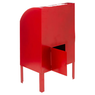 Grand Modèle Boite Lettres Rouge Métal H 80