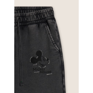 Pantaloni sportivi da donna con stampa Disney e strass