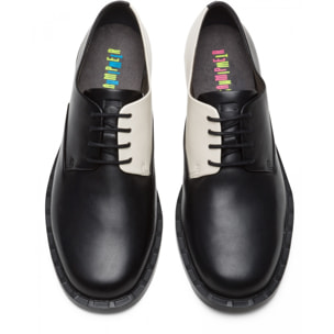 Camper Zapatos con cordones Mujer Twins Negro